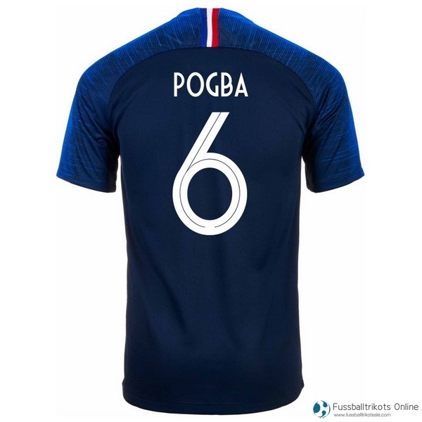 Frankreich Trikot Heim Pogba 2018 Blau Fussballtrikots Günstig